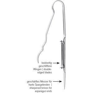 Produktbild für Sparschäler Westmark Asparago 60713360, silber
