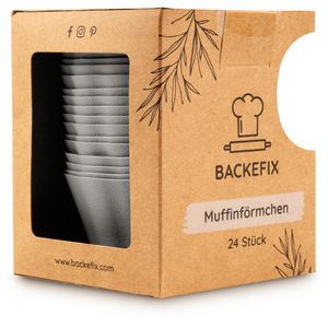 Produktbild für Muffinförmchen Backefix MCG24, wiederverwendbar, aus Silikon