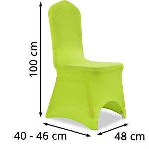 Produktbild für Stuhlhusse vidaXL 131414, elastisch, grün