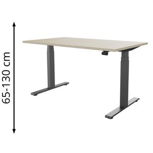 Produktbild für Schreibtisch fm-Büromöbel fouraction ahorn / anthrazit