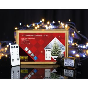 Produktbild für Lichterkette Idena 31269, NewTec, 200 LED, innen + außen