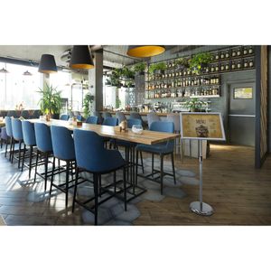 Produktbild für Infoständer Durable 479823 aus Aluminium, silber, A4