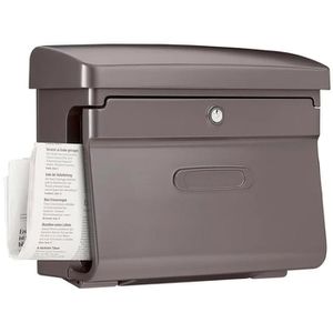 Produktbild für Briefkasten Burg-Wächter Bremen 885 BR, braun, aus Kunststoff