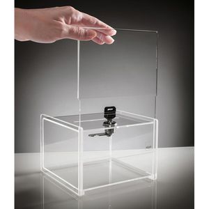 Produktbild für Spendenbox Sigel VA 151, Acryl, transparent