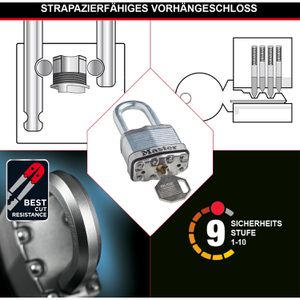 Produktbild für Vorhängeschloss Master-Lock M1EURDLHCC, 45mm