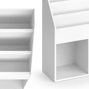 Produktbild für Bücherregal Vicco Luigi, weiß