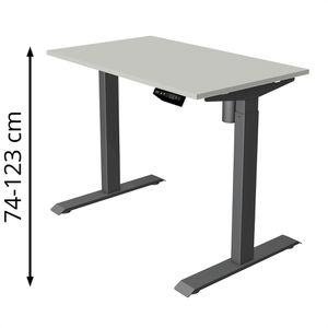 Schreibtisch Kerkmann Move 1, lichtgrau / anthrazit