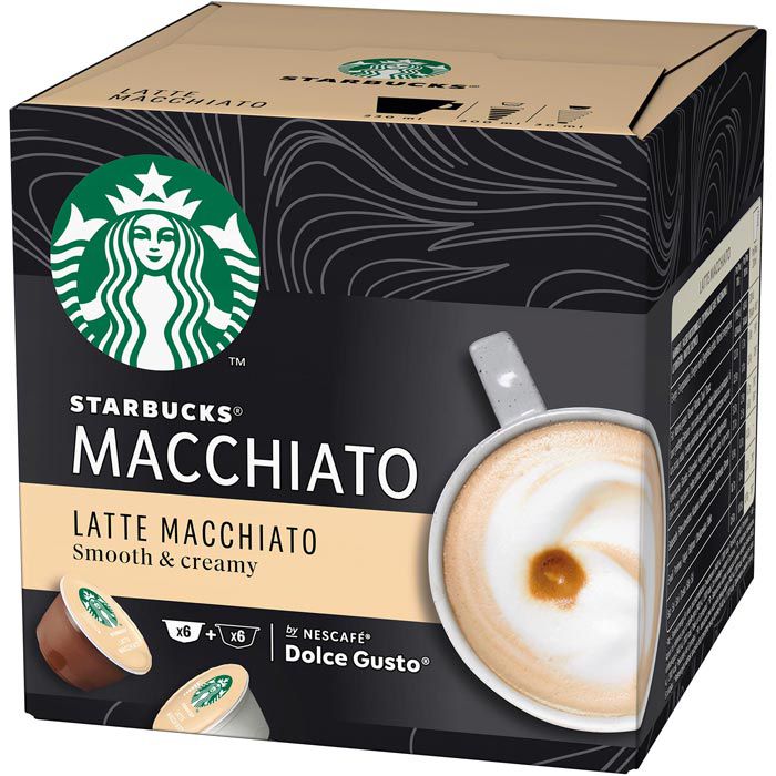 Starbucks Kaffeekapseln AG Kapseln, Gusto, by Dolce Nescafe Böttcher Latte Gusto 12 – Macchiato, Dolce für