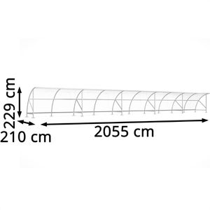 Produktbild für Fahrradunterstand WSM Bamberg B 1/20, silber, aus Metall