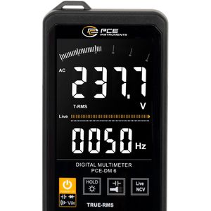 Produktbild für Multimeter PCE DM 6, digital, True RMS