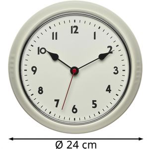 Produktbild für Wanduhr TFA 60.3541.09, Metall, analog, Funkuhr
