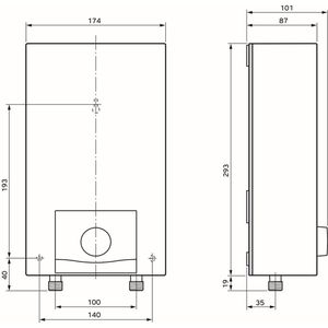 Produktbild für Durchlauferhitzer Vaillant VED E 11-13LO,druckfest