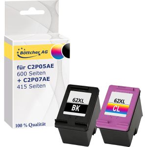 Produktbild für Tinte Böttcher-AG Premium für HP 62XL Multipack