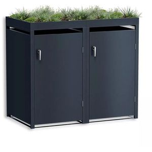 Mülltonnenbox Metzler MMB-2-2X, Metall