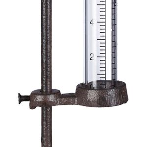 Produktbild für Regenmesser Relaxdays 10026416, Hahn, aus Metall &amp; Glas
