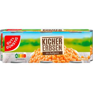 Gemüsekonserve Gut&Günstig Kichererbsen im Aufguss