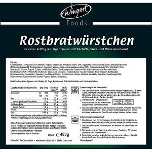 Produktbild für Fertiggericht Wingert-Foods Rostbratwürstchen