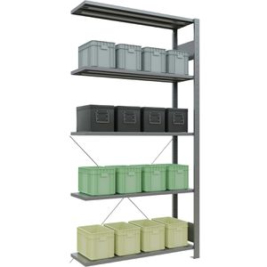 Anbauregal Schulte 12735, 5 Metallböden