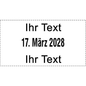Produktbild für Datumstempel Colop Printer S 260, schwarz, selbstfärbend