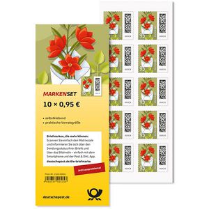 Briefmarken DeutschePost Set, 10 Stück à 95cent