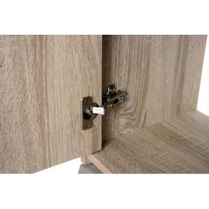 Produktbild für Kommode Inter-Link 19300350, sonoma eiche / weiß