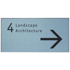 Produktbild für Türschild SignSystems NA5009, New Age, silber