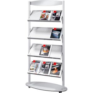 Produktbild für Prospekthalter Kerkmann 3471, Sirius, alusilber