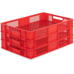 Produktbild für Eurobox Alpha-Paletten rot, 15 Liter, lebensmittelecht