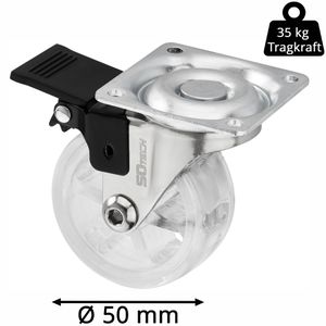 Produktbild für Möbelrolle SO-TECH RAPID 129882, mit Anschraubplatte