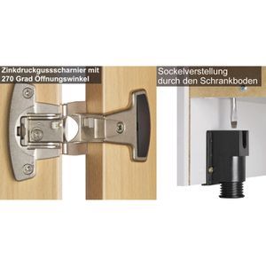 Produktbild für Kombischrank Hammerbacher H-Serie, ahorn