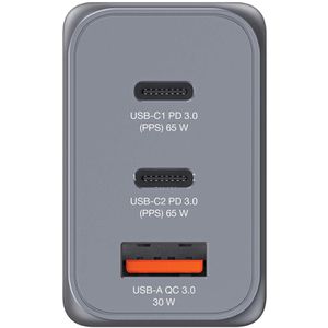 Produktbild für USB-Ladegerät Verbatim GNC-65, GaN, 65 Watt