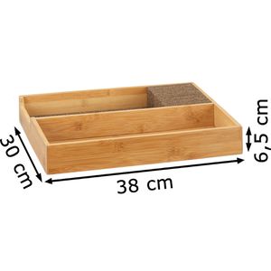 Produktbild für Besteckkasten Relaxdays 10022169 aus Bambus