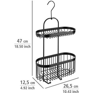 Produktbild für Duschablage Wenko Bad-Caddy Classic Plus, schwarz