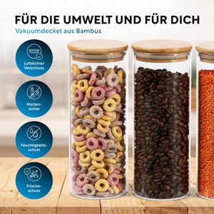 Produktbild für Vorratsglas Clidor mit Bambusdeckel