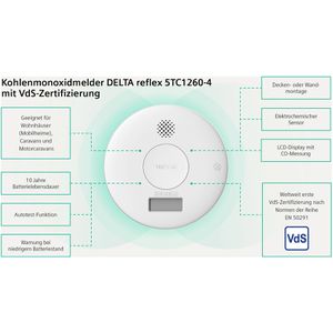 Produktbild für CO-Melder Siemens Delta Reflex 5TC1260-4, Batterie