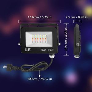 Produktbild für LED-Außenstrahler Lepro RGB, IP65 wasserdicht