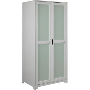Kleiderschrank Inter-Link Prati, hellgrau / salbei