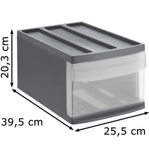 Produktbild für Schubladenbox Rotho 1114308853, Systemix M, A4