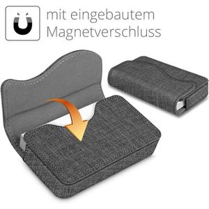 Produktbild für Visitenkartenetui Fintie Premium, dunkelgrau