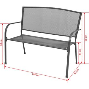 Produktbild für Gartenbank vidaXL 42732, 2-Sitzer