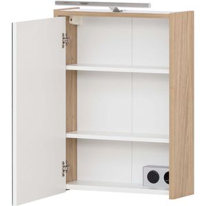 Produktbild für Spiegelschrank Schildmeyer Elba 152680, eiche