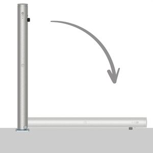 Produktbild für Absperrpfosten Schake 4272UZ, silber, aus Edelstahl