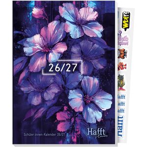 Produktbild für Schülerkalender Häfft Planer Dark Bloom, Schuljahr 2026/2027