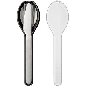 Produktbild für Besteck-Set Mepal Ellipse Nordic black, Edelstahl 18/10