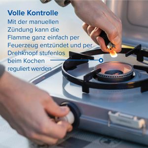 Produktbild für Gaskocher Campingaz 2000035520, Kitchen 2 CV