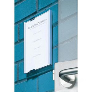 Produktbild für Türschild Durable 4808-23 Info Sign A3, silber