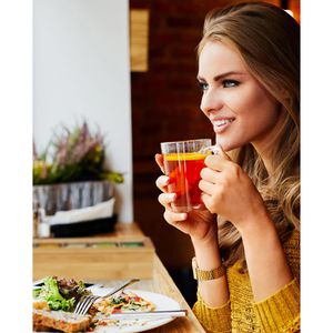 Produktbild für Teebox Relaxdays 10020542, für Teebeutel, natur, aus Bambus