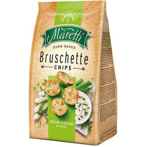 Brotchips Maretti Bruschette Chips Sour Cream & Onion, Weizen