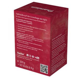 Produktbild für Zuckersticks Xucker Premium Xylit, weißer Zucker