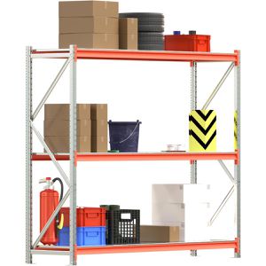 Produktbild für Weitspannregal Regalwerk EMMA, 3 Metallböden